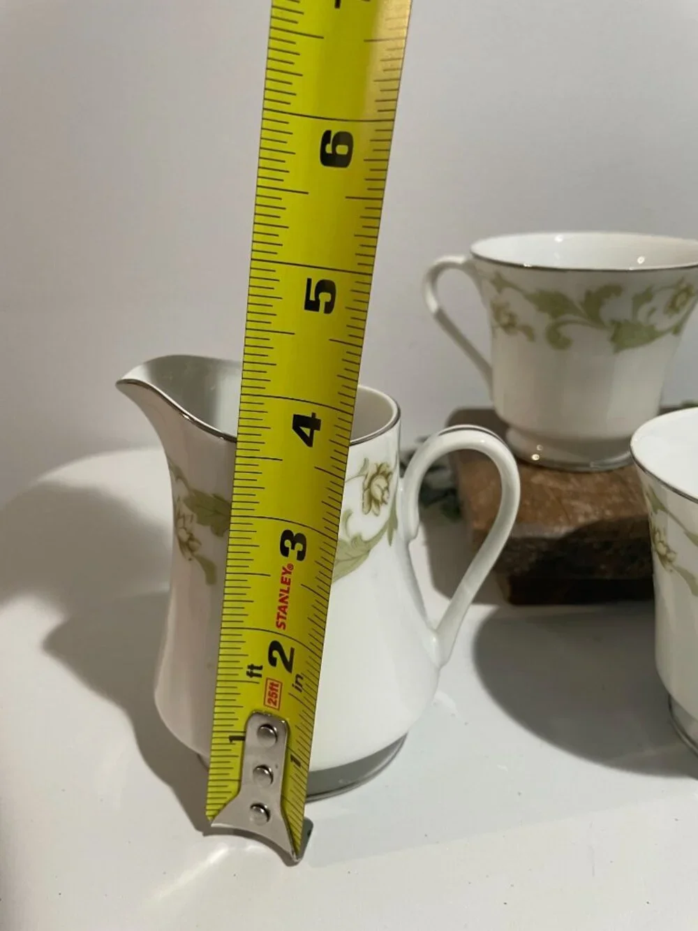 Mikasa Trousseau 9362 Fine China Creamer & 3 Coffee Cups Set Japan